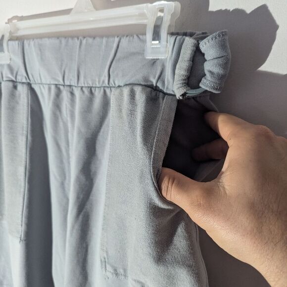 Anthropologie Saturday Sunday Sydney Blue Tie Belt Joggers Pants Women's Medium - Picture 5 of 10